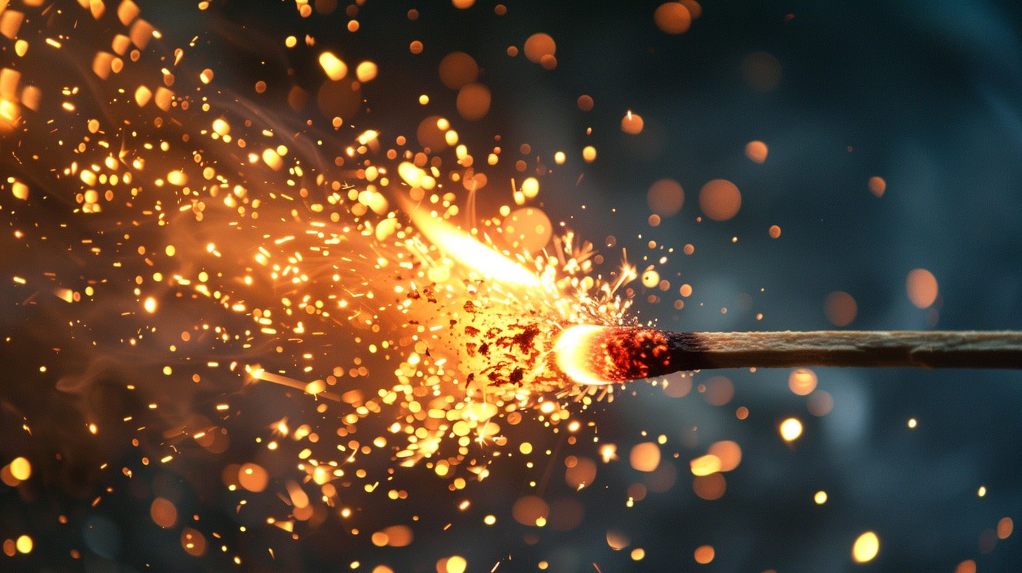 Stockcake Ignited Match Spark 1758652153